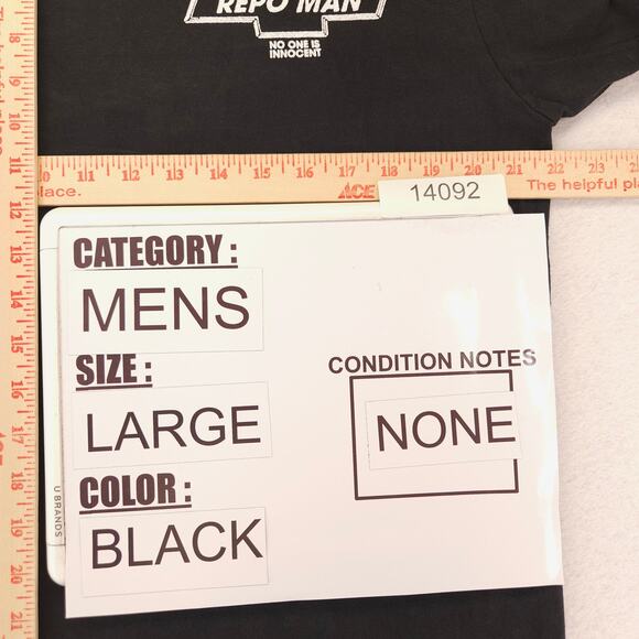 Stranger Magic Short Sleeve Crew Neck Graphic T Shirt Mens Size L Black - Picture 7 of 9